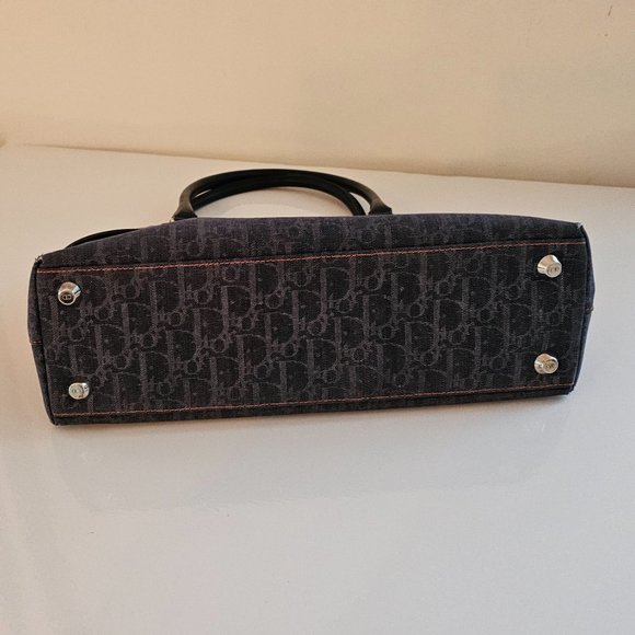 DIOR Christian Dior Denim Blue Trotter Flight Bag - Picture 14 of 16